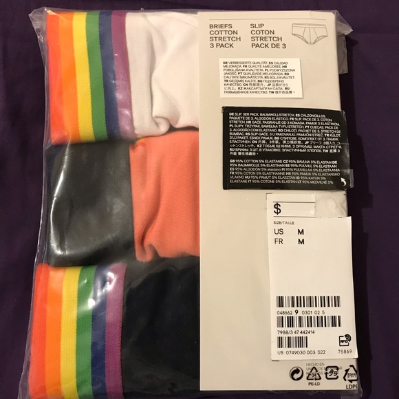 3-Pack Cotton Gay PRIDE Briefs S, M, L, XL NWT - Picture 8 of 8